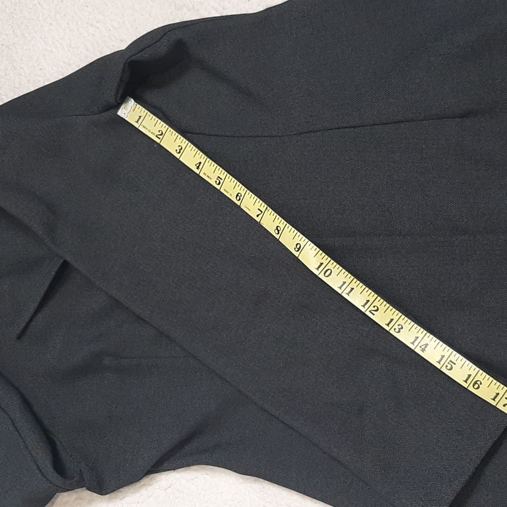 Women's Blazer Size 13 BYER TOO CALIFORNIA grey and black color Herringbone - Picture 12 of 12
